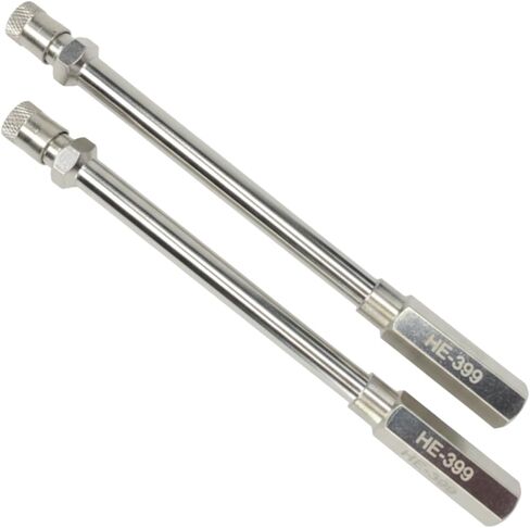 Haltec 4.25 Inch Long Valve Stem Extender Rods | Heavy Duty Tire Valve Extensions for Commercial Trucks, RVs, Trailers | Corrosion-Resistant Nickel Plated Finish in Saudi Arabia