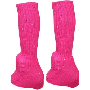 Figure Skating Leg Warmers Comfortable Decorative Keep Warm Skating Socks Knitted Long Leg Warmers for Dance in Saudi Arabia