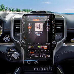 Colya 2019-2023 2024 Ram 1500 2500 3500 واقي شاشة لشاشة Uconnect 12 بوصة تعمل باللمس، 2022 RAM Limited Laramie TRX زجاج مقسى 2023 Ram 2500 Heavy Duty Rebel 2021 Ram 1500 TRX طبقة حماية in Kuwait