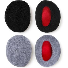 2 Pairs Ear Muffs for Winter, Bandless Earmuffs Ear Muffs Unisex for Winter Outdoors Ears Warmers Bandless for Cold Weather Activities in Saudi Arabia