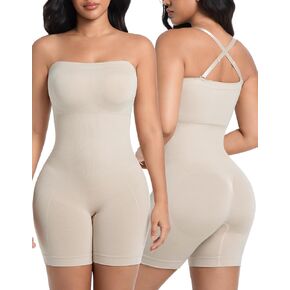 SIMIYA Shapewear Bodysuits Built in Bra, Tummy Control Strapless/strap Top for Women, Full Body Shaper Seamless Waist Trainer in Kuwait