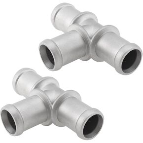 eMagTech 2Pcs Car Coolant Heater Hose Adapter 3/4 x 3/4 x 3/4 T-Piece Hose Connectors for Car Coolant or Heater Pipe in Kuwait