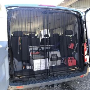 شاشة حشرات الباب المنزلقة المغناطيسية المتوافقة مع Ford Transit وMercedes Sprinter وRAM ProMaster - شبكة ناموسية شديدة التحمل لحماية الحشرات وسهولة الدخول in Kuwait