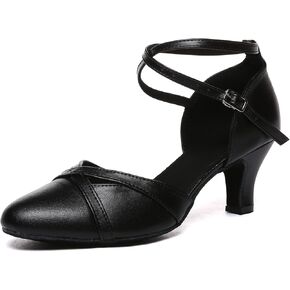 Women Ballroom Dance Shoes Closed Toe Performence Practice Tango Latin Salsa Modern Waltz Character Dance Shoes,model L618-6cm Heel in Saudi Arabia