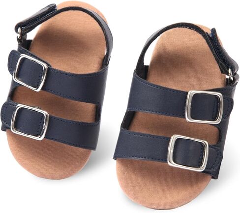Baby Boys Girls Infant Summer Sandals Open-Toe Outdoor Anti-Slip Rubber Soft Sole Newborn Toddler First Walker Shoes in Kuwait
