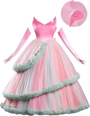 haikyuu Women Good Witch Cosplay Costume With Pannier Glove Princess Evening Prom Ball Gowns Fantasy Dress in Saudi Arabia