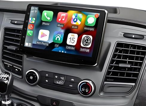 ستيريو راديو Android لسيارة Ford Transit 250 350 2018 2019 2020 2021 2022 2023 2024 2025 استبدال وحدة الرأس UMuti Media pgrade، carplay اللاسلكي Android auto WiFi GPS، 10 بوصة (8 كور 2 + 64 جيجا) in Kuwait