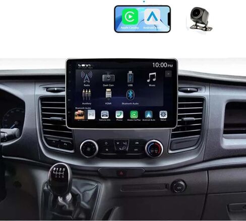ستيريو راديو Android لسيارة Ford Transit 250 350 2018 2019 2020 2021 2022 2023 2024 2025 استبدال وحدة الرأس UMuti Media pgrade، carplay اللاسلكي Android auto WiFi GPS، 10 بوصة (8 كور 2 + 64 جيجا) in Kuwait