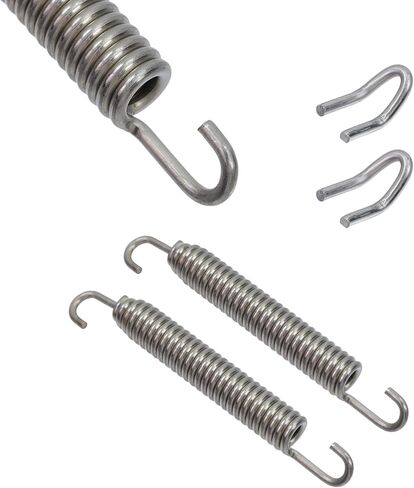 Motorcycle Exhaust Pipe Springs, 1 Set Stainless Steel 3.35" 85 mm Muffler Exhaust Pipe Spring Hooks Suitable for Most Riding Motorcycles, Scooters, ATVs, Silver in Saudi Arabia