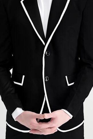 Men's Casual Two Button Suit Blazer Jacket Sport Coat in Saudi Arabia