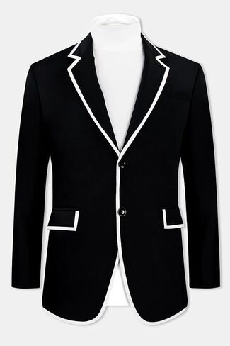 Men's Casual Two Button Suit Blazer Jacket Sport Coat in Saudi Arabia