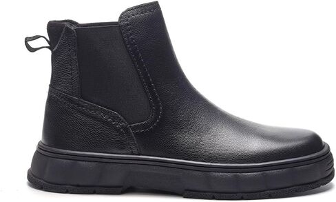 A. Veer Axis Men’s Leather Chelsea Boots | Premium Full-Grain Slip-On Ankle Boots | Cushioned Leather Insole & Durable Rubber Sole | Classic Dress & Casual Boots for All-Day Comfort in Saudi Arabia