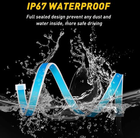 2x60 سنتيمتر العنبر ضئيلة متتابعة مرنة LED DRL بدوره إشارة الشريط للمصباح الأمامي in Kuwait