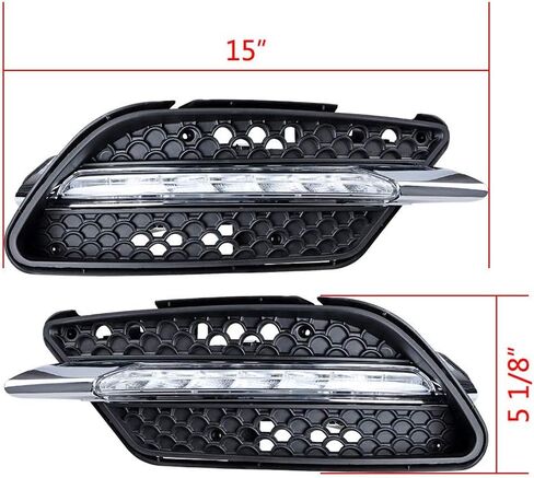 اليسار واليمين LED الضباب ضوء الجمعية DRL النهار تشغيل ضوء لمرسيدس بنز W204 C الفئة C300 2008-2011 in Kuwait