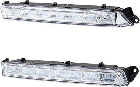 اليسار واليمين LED الضباب ضوء الجمعية DRL النهار تشغيل ضوء لمرسيدس بنز W204 C الفئة C300 2008-2011 in Kuwait