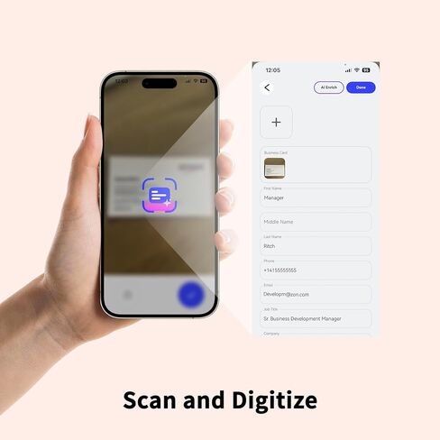 بطاقة عمل رقمية ذكية بتقنية الذكاء الاصطناعي، إثراء جهات الاتصال الآلي | نسخ الملاحظات الصوتية | البريد الإلكتروني لمتابعة مسودات الذكاء الاصطناعي | المسح والرقمنة | NFC انقر لمشاركة جهة الاتصال in Saudi Arabia