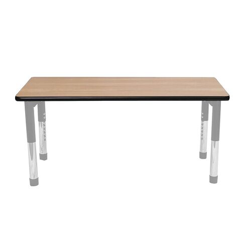 Angeles AS WE Grow 24 x 48 Rectangle Table Top, Laminate Dry-Erase Surface Perfect for use as Kids Table or Toddler Table in Classrooms, Preschools, and Daycares, Oak Top with Black Banding in Kuwait