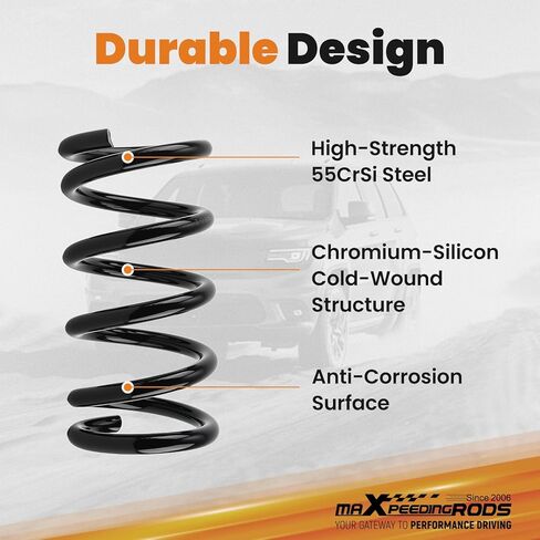 زنبرك أمامي 2 بوصة من maxpeedingrods لسيارة Chevy S10/GMC S15 Jimmy 2WD 1982-2005، مجموعة ملفات السقوط in Kuwait