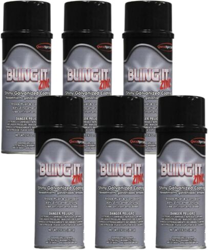 Quest 5710 BLING IT ZINC Shiny Galvanized Coating (6 Pack) in Saudi Arabia