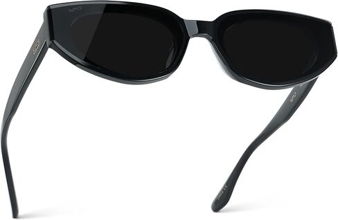 WearMe Pro – نظارة شمسية ضيقة على شكل عين القطة للسيدات: إطار من الأسيتات وعدسات مضادة للانعكاس in Saudi Arabia