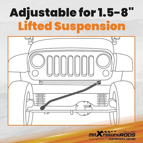 شريط مسار أمامي قابل للتعديل من maxpeedingrods لسيارة Ford F250 F350 Super Duty 4WD 2017-2022 لرفع 1.5-8 بوصة in Kuwait