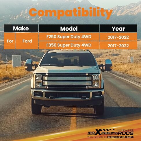 شريط مسار أمامي قابل للتعديل من maxpeedingrods لسيارة Ford F250 F350 Super Duty 4WD 2017-2022 لرفع 1.5-8 بوصة in Kuwait