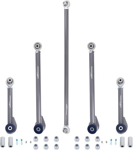 أذرع التحكم العلوية والسفلية الخلفية من maxpeedingrods + شريط المسار 2-4 بوصة مجموعة التسوية لتويوتا 4-Runner 1996-2002 2WD 4WD شديدة التحمل in Kuwait