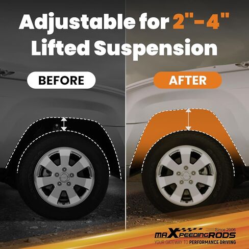 أذرع التحكم العلوية والسفلية الخلفية من maxpeedingrods + شريط المسار 2-4 بوصة مجموعة التسوية لتويوتا 4-Runner 1996-2002 2WD 4WD شديدة التحمل in Kuwait