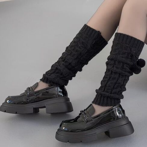Lolita Leg Warmers Socks Woman Knitted Warm Foot Cover Woman Autumn Winter Sock in Saudi Arabia