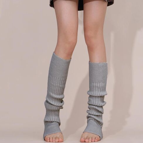 Long Leg Warmer for Women Girls, Fashion Yoga Socks Winter Warm Knit Long Boot Socks Slouch Knee High 80s for Party in Saudi Arabia