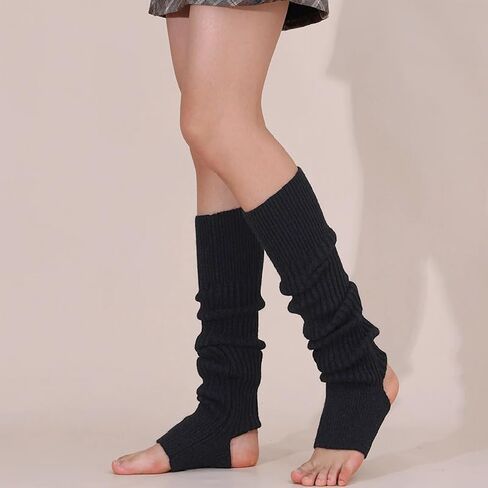 Long Leg Warmer for Women Girls, Fashion Yoga Socks Winter Warm Knit Long Boot Socks Slouch Knee High 80s for Party in Saudi Arabia