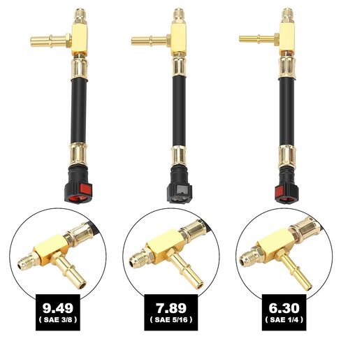 طقم اختبار ضغط الوقود من Hromee 0-100PSI مع تركيبات خط الوقود 9.49,7.89,6.30 وخرطوم متصل سريعًا in Kuwait