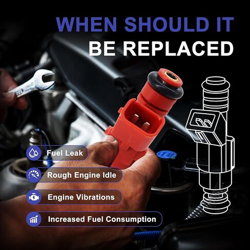HiSport Fuel Injector 1PC Compatible with Hyundai Accent L4 1.6L 2006-2011,Kia Rio Rio5 L4 1.6L 2009-2011 Replace 35310-2E000 12 Holes in Saudi Arabia