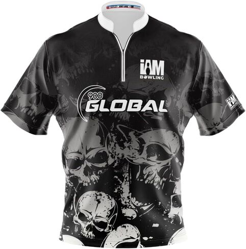 Logo Infusion I AM Bowling Jersey Short Sleeve Sash Collar 2120-9G Made in USA 900 Global in Saudi Arabia