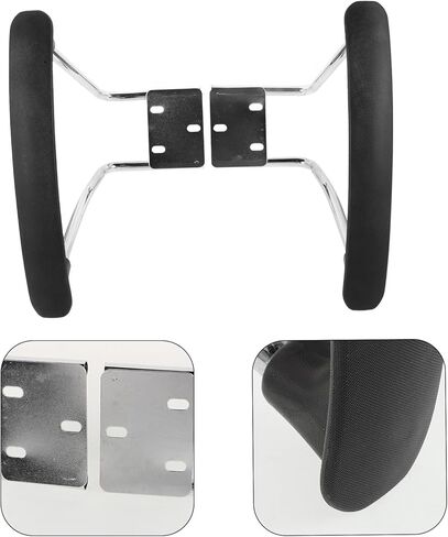 Office Chair Armrest Replacement Pads Steel Chair Arms Pair Wear-Resistant Arm Pads for Long Sitting Use in Saudi Arabia