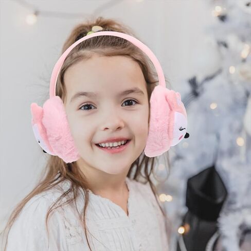 VALICLUD ’s Winter Earmuffs Set 2pcs, Windproof Soft Ear Covers, Washable Pink and Lake Blue Ear Warmers, Comfortable Cold Weather Accessories for Boys in Saudi Arabia