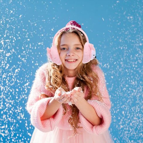 VALICLUD ’s Winter Earmuffs Set 2pcs, Windproof Soft Ear Covers, Washable Pink and Lake Blue Ear Warmers, Comfortable Cold Weather Accessories for Boys in Saudi Arabia