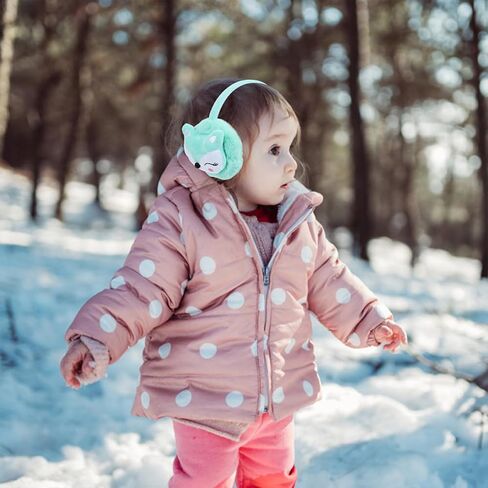 VALICLUD ’s Winter Earmuffs Set 2pcs, Windproof Soft Ear Covers, Washable Pink and Lake Blue Ear Warmers, Comfortable Cold Weather Accessories for Boys in Saudi Arabia