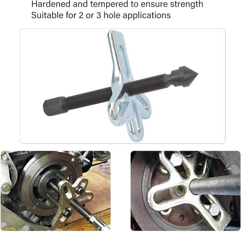 14PCS Harmonic Balancer Puller Kit, Reusable Carbon Steel Steering Wheel Puller Set with Storage Box for 2 or 3 Hole Applications in Kuwait