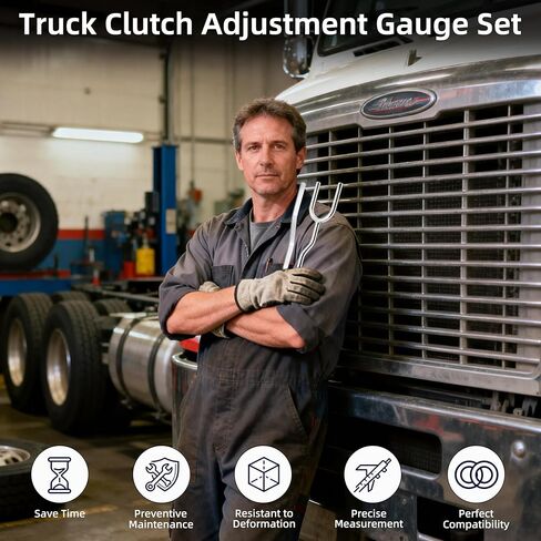 مجموعة قياس تعديل قابض الشاحنة 5035، أداة تعديل قابض نصف الشاحنة للقوابض شديدة التحمل من نوع السحب، قياس دقيق للعب الحر in Kuwait