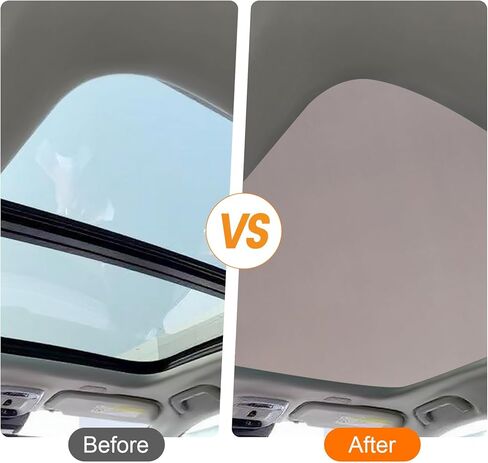Car Panorama Sunroof Sunshade Curtain Cover Assembly for Volvo XC60 XC90 2015 2016 2017 2018 2019 2020 2021 (Biege) in Saudi Arabia