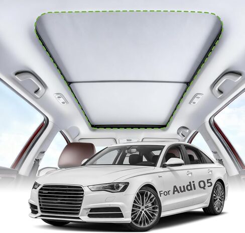 ستارة شمسية لفتحة السقف وفتحة سقف بانورامية لسيارة VW Tiguan, Audi Q5 sunroof Shade 2010 2011 2012 2013 2014 2015 2016, 2017, Golf Yeti 2011 2013 Yeti 2013 2014 2016 80F877307BV2 (رمادي) in Kuwait