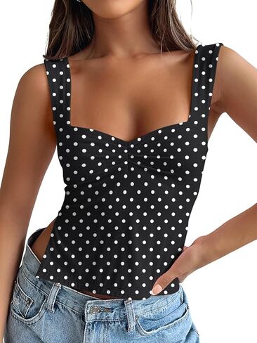 Trendy Queen Womens Crop Tank Tops Cute Backless Tops Going Out Outfits Y2k Summer Trendy Clothes Basics Clothing in Kuwait