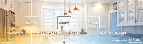 لمبة الفيضانات LED BR30 ذات اللون الأبيض الساطع من Ecosmart، استبدال 65 وات، 9 وات، 655 لومن - 3000 كلفن - تصنيف داخلي/خارجي (6 عبوات) in Kuwait