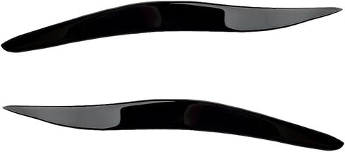 beler 1 Pair Glossy Piano Black Front Headlight Eyelid Eyebrow Cover Trim Decal Fit for Lexus IS250 IS300 2006-2012 in Saudi Arabia