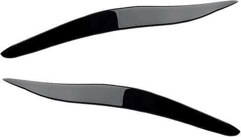 beler 1 Pair Glossy Piano Black Front Headlight Eyelid Eyebrow Cover Trim Decal Fit for Lexus IS250 IS300 2006-2012 in Saudi Arabia
