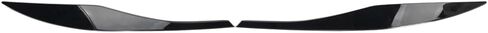 GZYF Headlight Accent Cover Forged Pattern Decoration Styling Sticker, Front Headlight Eyebrow Eyelid Cover Replacement for BMW 3 Series E90 E91 2006-2011,Glossy Black,ABS Plastic in Kuwait