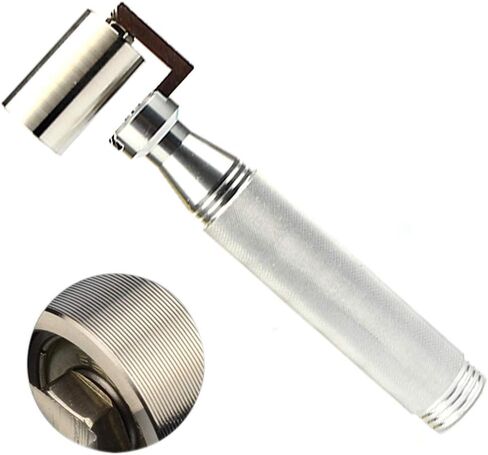 LC LICTOP 1.3 Inch Stainless Steel Seam Roller with Metal Handle, Wallpaper Roller Tool for Construction, Car Audio Sound Deadening, Heat Abatement Mat Application, Paint Smoothing Hand Tool in Saudi Arabia