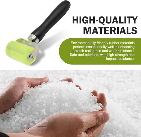 Car Audio Sound Deadening Application Wheel Roller, 1.4" x 2" Noise Filter Application for Noise Filter Wallpaper, Car Sound Deadening Rubber Roller, Universal for Most Cars (Green) in Saudi Arabia
