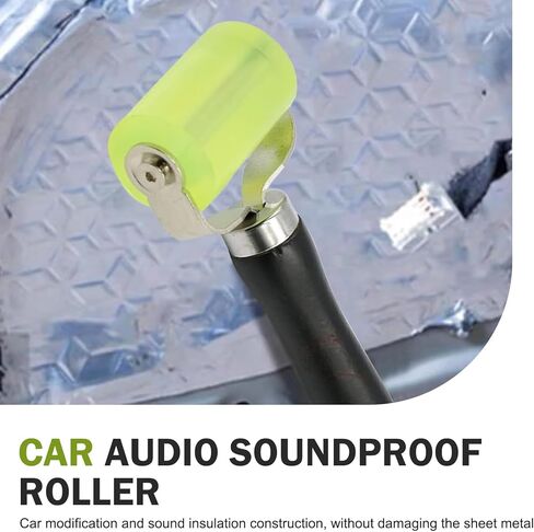Car Audio Sound Deadening Application Wheel Roller, 1.4" x 2" Noise Filter Application for Noise Filter Wallpaper, Car Sound Deadening Rubber Roller, Universal for Most Cars (Green) in Saudi Arabia